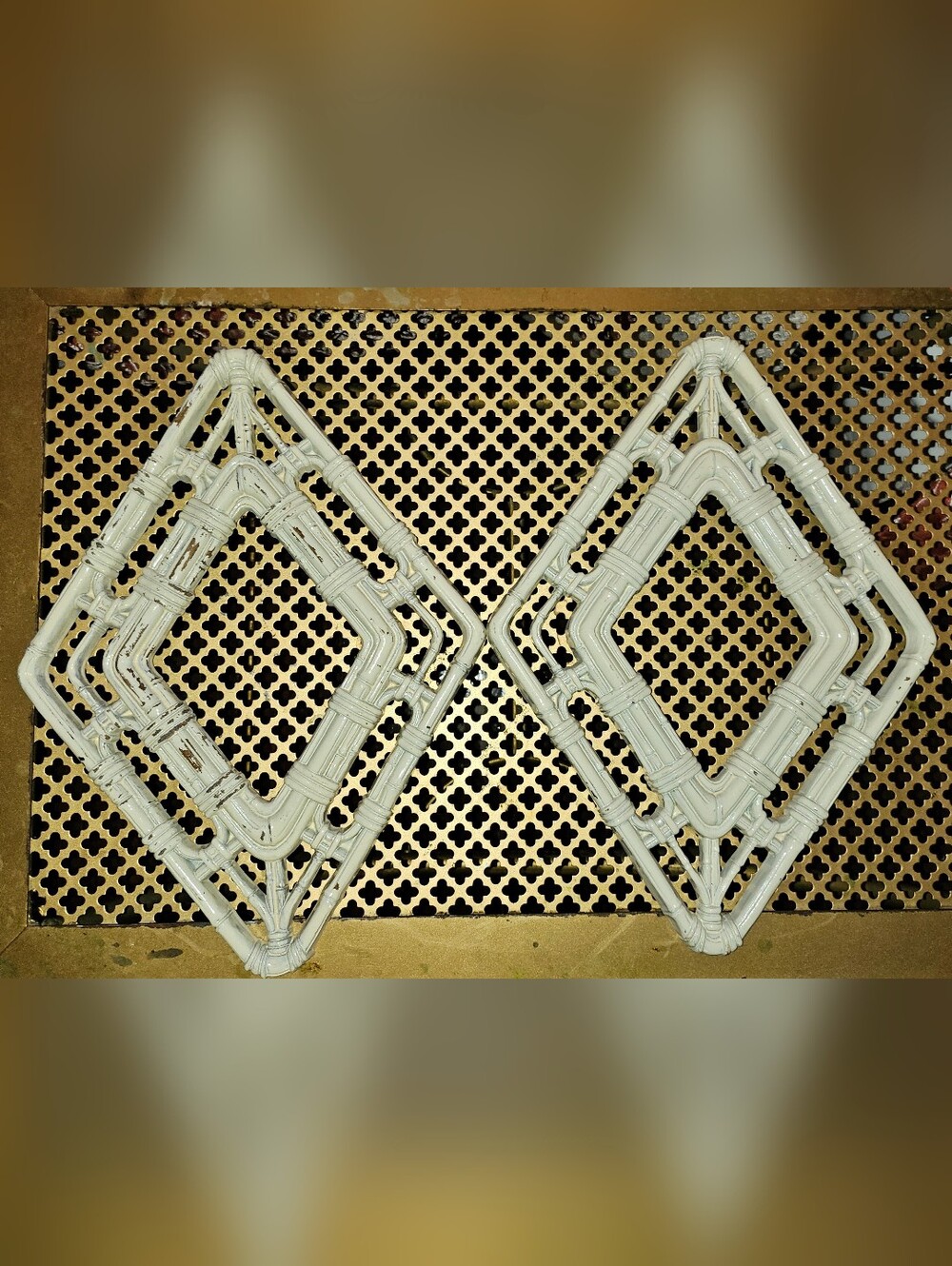 Vintage Homco Bamboo Octagon Decor